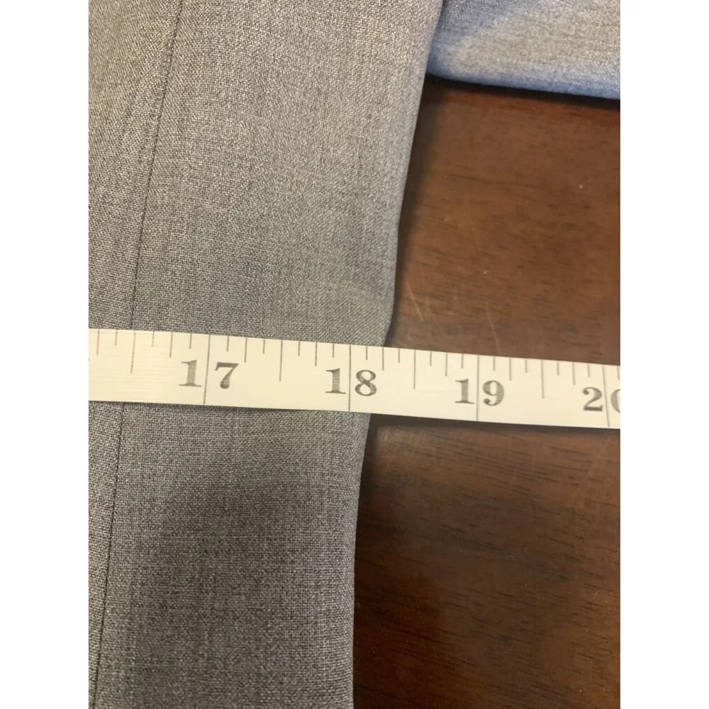 J. Crew Bi-Stretch Wool Blazer Italy Tollegno 1900 Lined Gray Size 12 - Picture 8 of 11